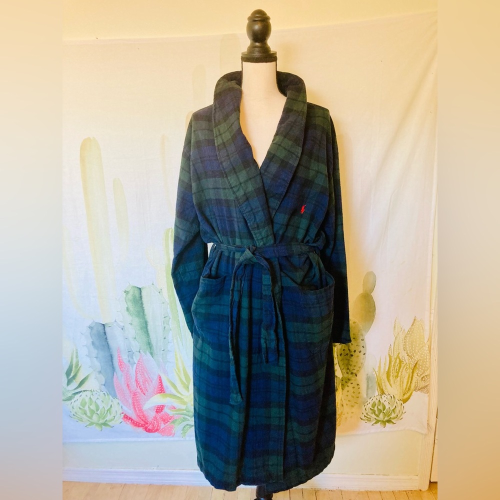 Ralf Lauren Flannel X-Mas Robe, 100% Cotton